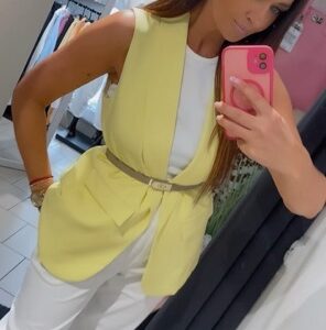 Kamizelka long kolor